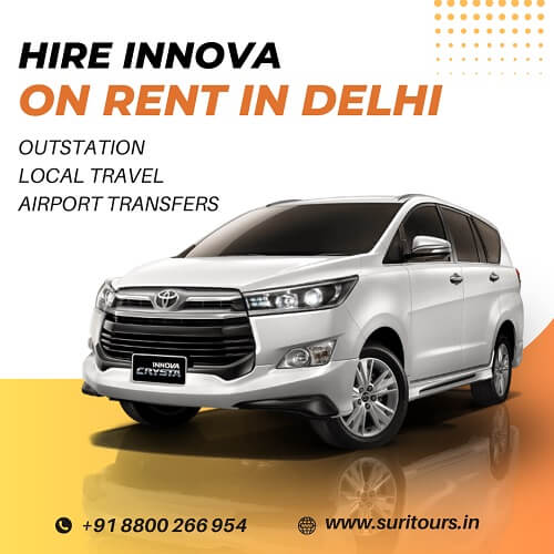 Hire Innova Crysta on rent in Delhi for outstation
