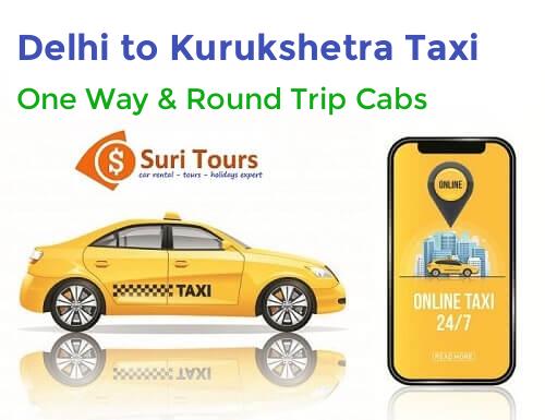 Delhi to Kurukshetra taxi service – AC cab for one way and round trip